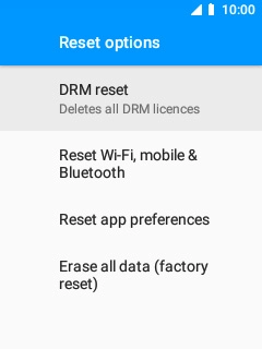 Select Erase all data (factory reset).