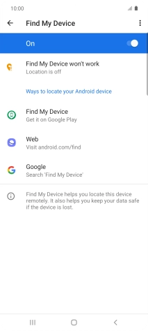 Press the Home key to return to the home screen.