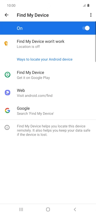 Press the Home key to return to the home screen.