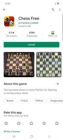 Press Install and follow the instructions on the screen to install the app.