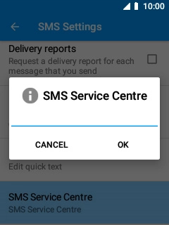 Key in +447785016005 and select OK.