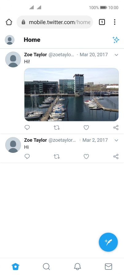 You can now use Twitter on your phone.