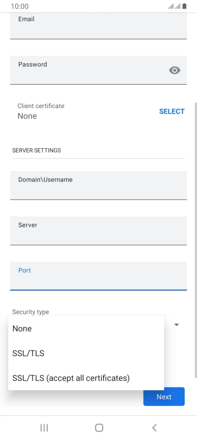Press the required setting to turn the function on or off.