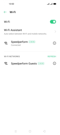 Press the Home key to return to the home screen.