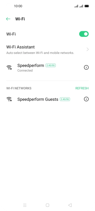Press the Home key to return to the home screen.