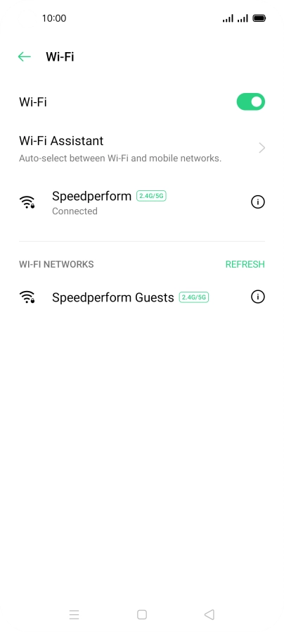 Press the Home key to return to the home screen.