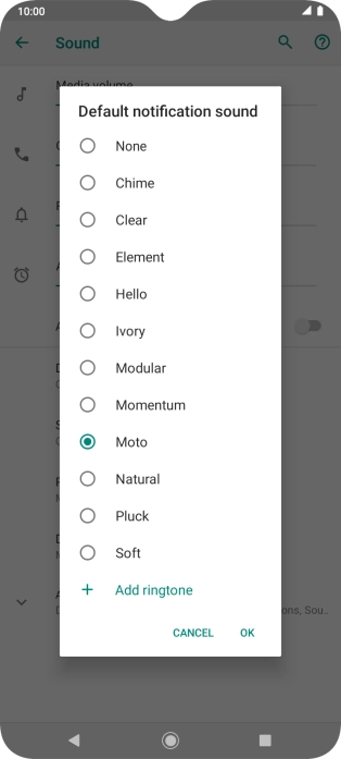 Press the required message tones to hear them.