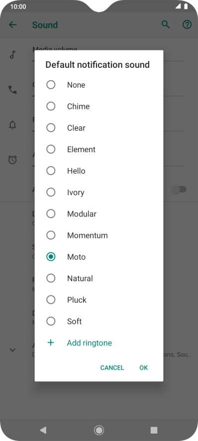 Press the required message tones to hear them.