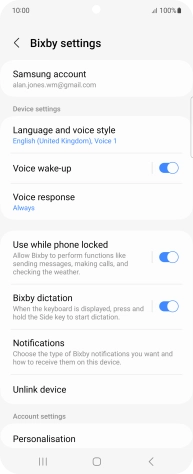 Follow the instructions on the screen to select the required settings.