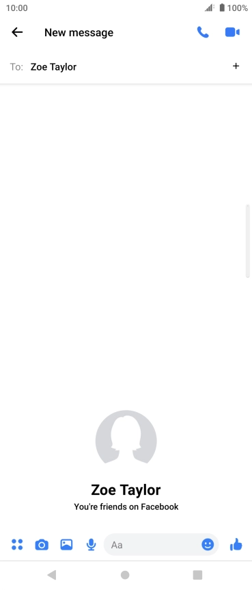 Press the text input field.