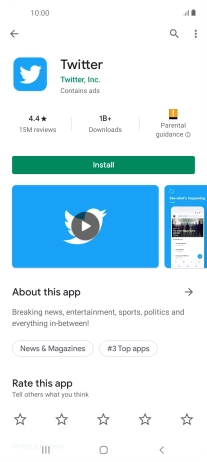 Press Install and follow the instructions on the screen to install the app.