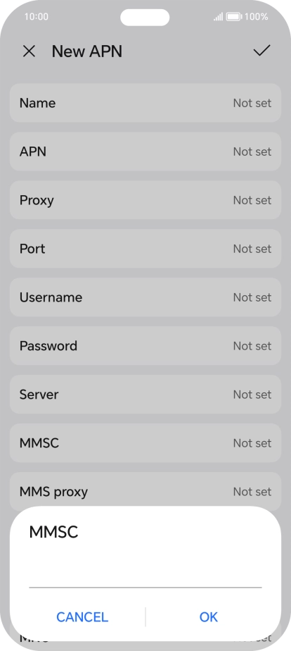 Key in http://mms.vodafone.co.uk/servlets/mms and press OK.