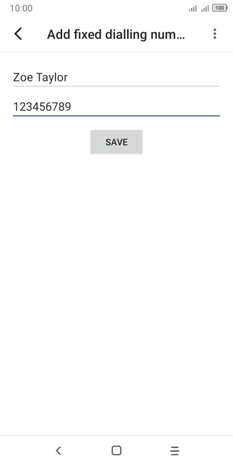 Press SAVE.