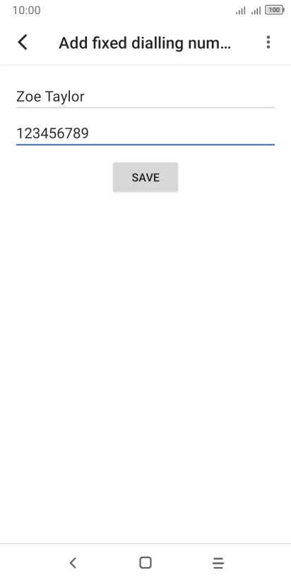 Press SAVE.