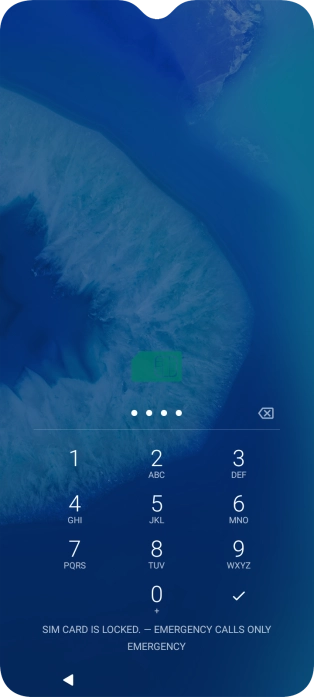 If you're asked to key in your PIN, do so and press the confirm icon.