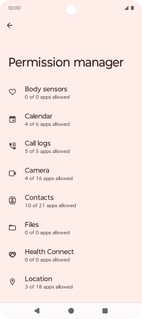 Press the required phone function.