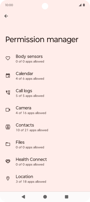 Press the required phone function.