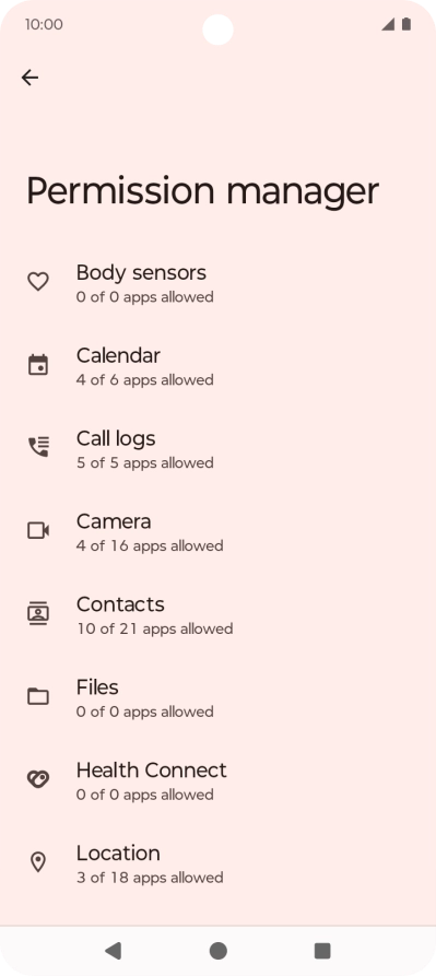 Press the required phone function.