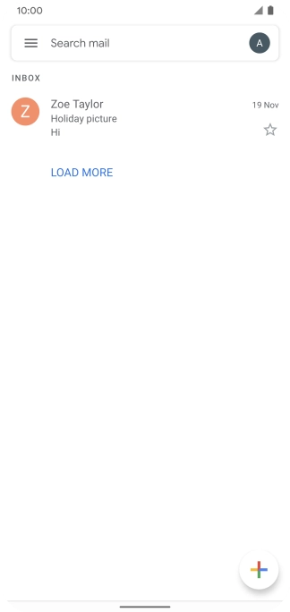 Press the new email message icon.