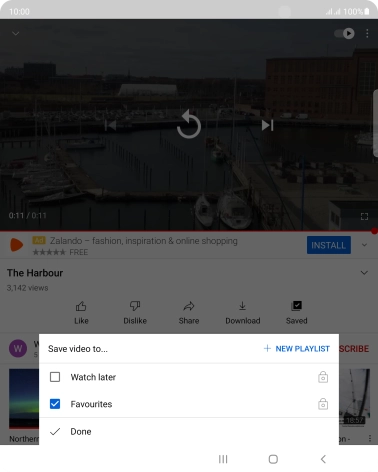 Press the required playlist.