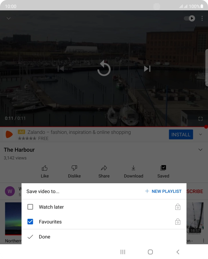 Press the required playlist.