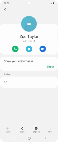 Press the Home key to return to the home screen.