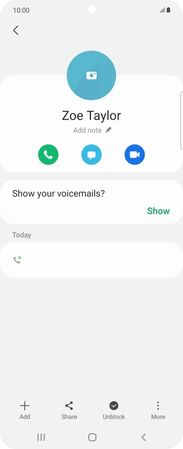 Press the Home key to return to the home screen.