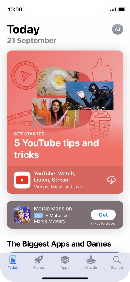Press Search.