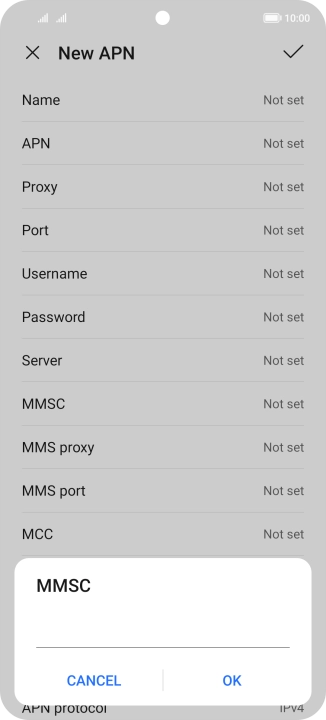 Key in http://mms.vodafone.co.uk/servlets/mms and press OK.