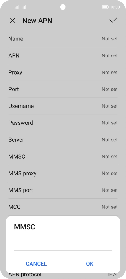 Key in http://mms.vodafone.co.uk/servlets/mms and press OK.