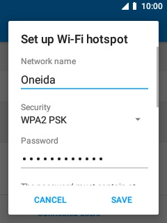 Select the field below 