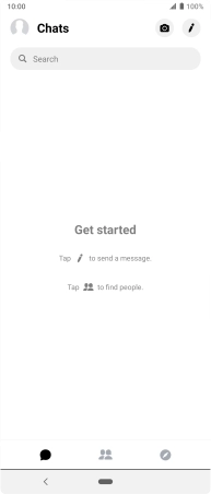 Press the new message icon.