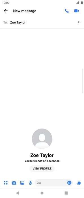 Press the text input field.