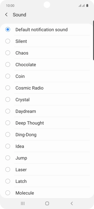 Press the required message tones to hear them.