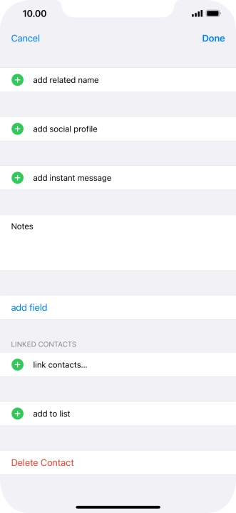 Press link contacts....