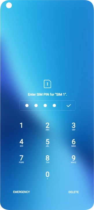 If you're asked to key in your PIN, do so and press the confirm icon.