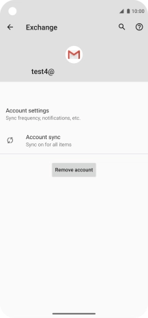 Press Account settings.