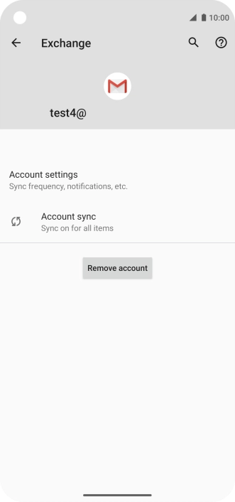Press Account settings.