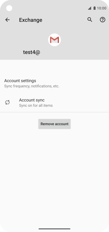 Press Account settings.