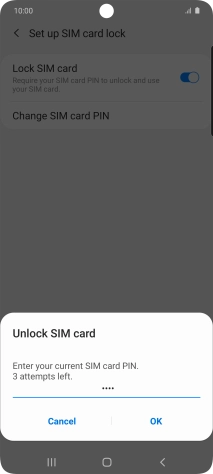 Key in your PIN and press OK.