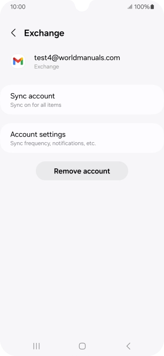 Press Account settings.