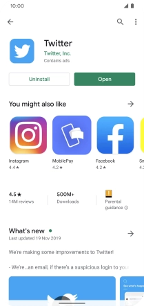 Slide your finger upwards starting from the bottom of the screen to return to the home screen.