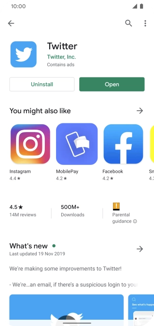 Slide your finger upwards starting from the bottom of the screen to return to the home screen.