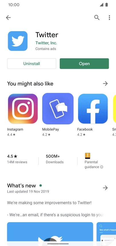 Slide your finger upwards starting from the bottom of the screen to return to the home screen.