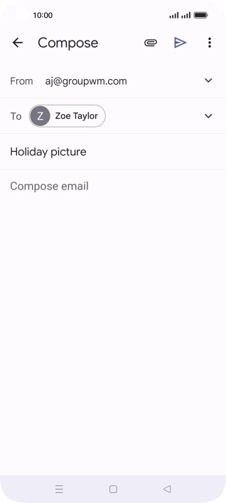 Press the text input field.