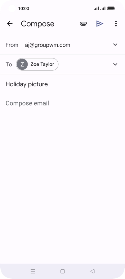Press the text input field.