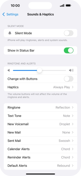 Press Ringtone.