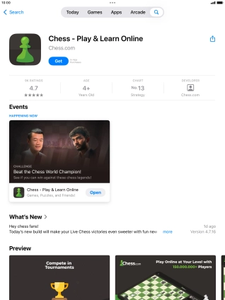 Press Get and follow the instructions on the screen to install the app.