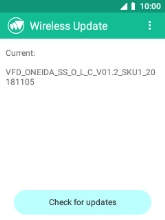 Select Check for updates. If a new software version is available, it's displayed. Follow the instructions on the screen to update the phone software.