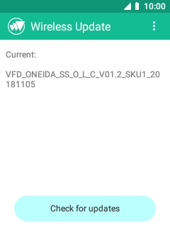 Select Check for updates. If a new software version is available, it's displayed. Follow the instructions on the screen to update the phone software.